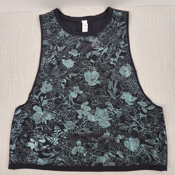 Lululemon Size 2 Muscle Love Tank Top Shine Iridescent Foil - Picture 1 of 7